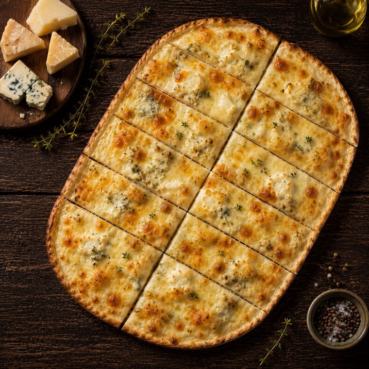 Flammkuchen Drei Käse